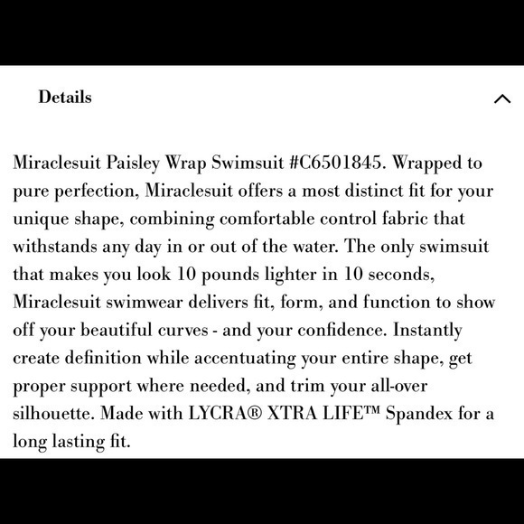 Miraclesuit swimsuit NWT paisley print wrap new - Picture 8 of 10